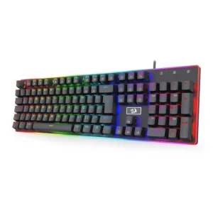 Teclado Mecânico Gamer Redragon Ratri RGB Switch Marrom K595RGB-PT-BROWN