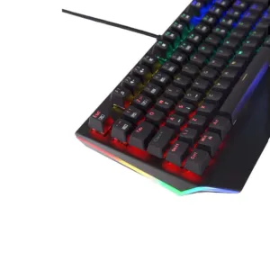 Teclado Mecânico Gamer Aplus Tech Mizu Rainbow ABNT2 Switch Outemu Red AP-KB-3990