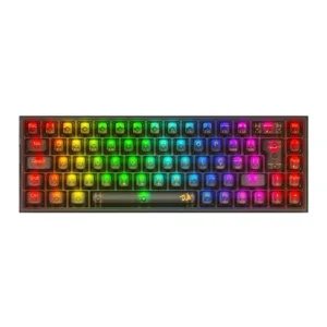 Teclado Mecânico Redragon Castor Pro RGB Switch Crystal Wireless Preto K631CTB-RGB-PRO