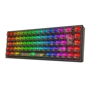Teclado Mecânico Redragon Castor Pro RGB Switch Crystal Wireless Preto K631CTB-RGB-PRO