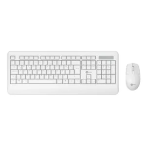 Teclado/Mouse Lecoo Sem Fio Branco KW202