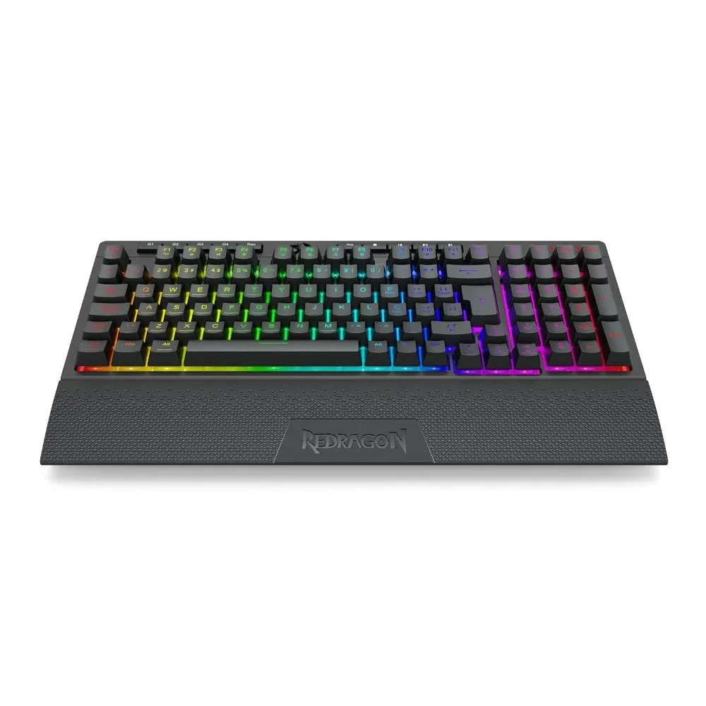 Teclado Redragon Usb Gamer Shiva 98 RGB Abnt2 Preto K515-RGB Pt