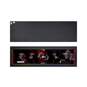 Tela Lian Li LCD 8.8 Universal Para Gabinetes Preto Argb 1920x480p USB SM088X