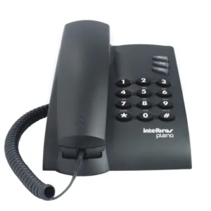 Telefone Pleno com Fio sem chave de Bloqueio Preto 4080051 - Intelbras