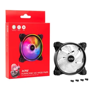 Ventoinha XPG Hurricane ARGB PWM 120mm HURRICANE120ARGBPWM-BKCWW