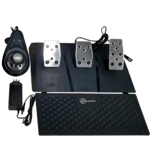 Volante Gamer Kalkan G500 Pro Racing com Pedais e Câmbio USB Preto KLK00032