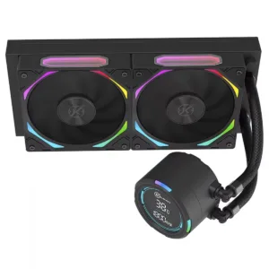 Water Cooler Kalkan Delta V2 240 ARGB Display LCD 240mm Intel/AMD Preto KLK00066