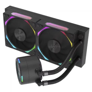 Water Cooler Kalkan Delta V2 240 ARGB Display LCD 240mm Intel/AMD Preto KLK00066