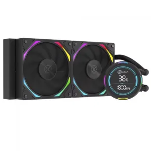 Water Cooler Kalkan Delta V2 240 ARGB Display LCD 240mm Intel/AMD Preto KLK00066