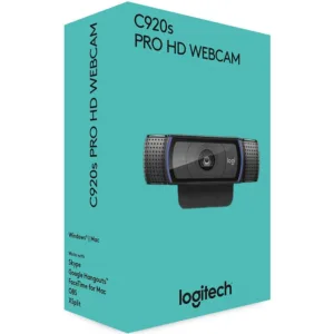 Webcam Logitech C920s Pro Full HD 1080p com Microfone e Tampa de Privacidade