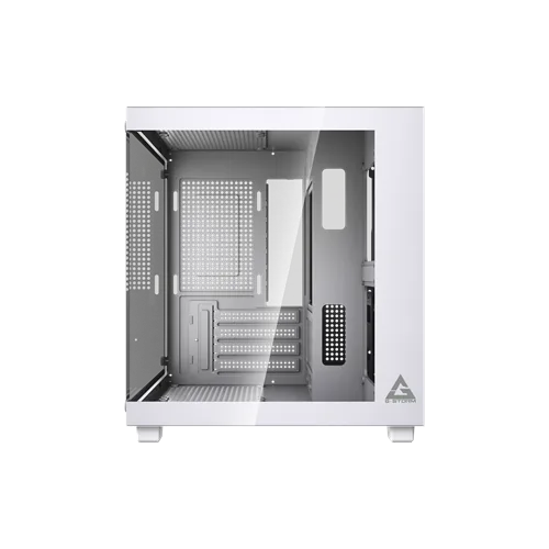 Gabinete Gamer G-Storm Vanguard Aquário Micro ATX/ITX Vidro Temperado USB 3.0 Branco