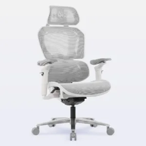 Cadeira Gamer Ergonômica DT3 Chrono All White Reclinável Mesh Braço 5D 14891-3