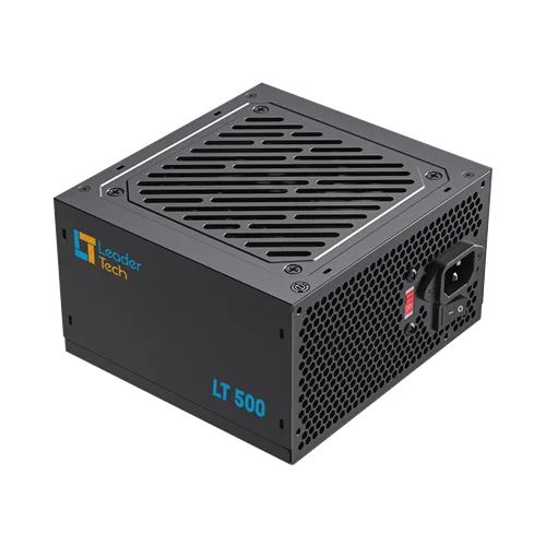 Fonte ATX Leadertech 500W LT-500W com Cabo de Força Preto