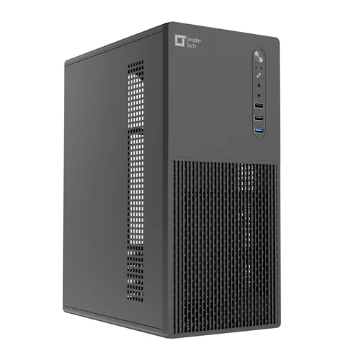 Gabinete Leadertech LT-302CF Micro ATX USB 3.0 com Fonte e Cabo de Força Preto