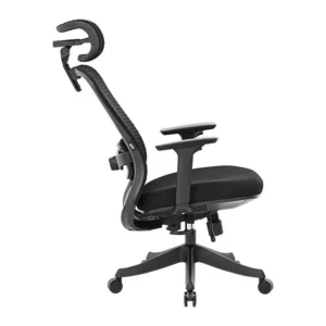 Cadeira Ergonômica DT3 Atria Cool Black 14772-1 Mesh Braços 3D Apoio de Cabeça 4D e Suporte Lombar 2D