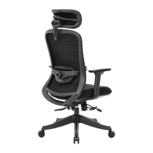 Cadeira Ergonômica DT3 Atria Cool Black 14772-1 Mesh Braços 3D Apoio de Cabeça 4D e Suporte Lombar 2D