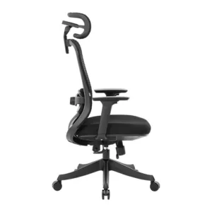 Cadeira Ergonômica DT3 Atria Cool Black 14772-1 Mesh Braços 3D Apoio de Cabeça 4D e Suporte Lombar 2D