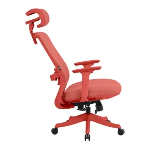 Cadeira Ergonômica DT3 Atria Coral Red Mesh Ajustável com Apoio Lombar 14782-2
