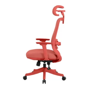 Cadeira Ergonômica DT3 Atria Coral Red Mesh Ajustável com Apoio Lombar 14782-2
