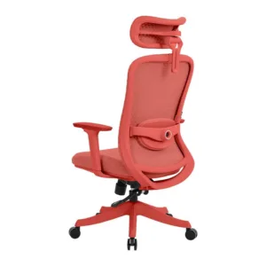 Cadeira Ergonômica DT3 Atria Coral Red Mesh Ajustável com Apoio Lombar 14782-2
