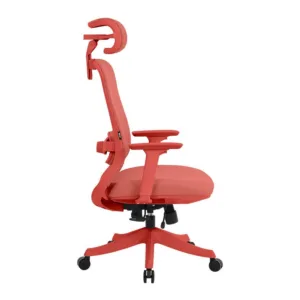Cadeira Ergonômica DT3 Atria Coral Red Mesh Ajustável com Apoio Lombar 14782-2