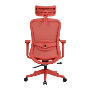 Cadeira Ergonômica DT3 Atria Coral Red Mesh Ajustável com Apoio Lombar 14782-2