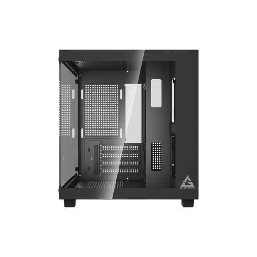 Gabinete Gamer G-Storm Vanguard Aquário Micro ATX/ITX Vidro Temperado USB 3.0 Preto