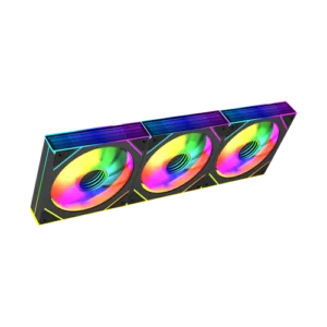 Kit 3 Fans G-Storm Frost 120mm ARGB para Gabinete GS-FROST-120-3F Preto