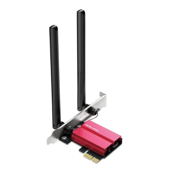 Adaptador Mercusys PCie Wi-fi 6e Axe5400 Tri-band + Bluetooth 5.3 MA86XE