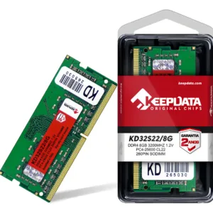 Memória RAM para Notebook Keepdata 8GB DDR4 3200MHz KD32S22/8G