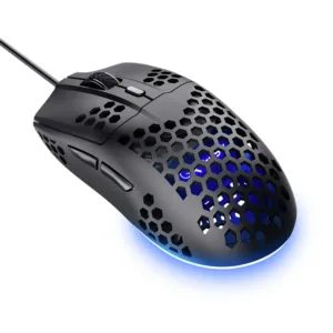 Mouse Gamer Trust Helox Ultra LED GXT 928 Preto 25306