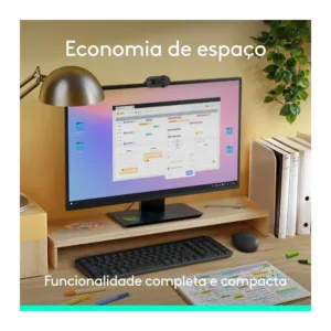 Combo Teclado e Mouse Sem Fio Logitech MK250 Compacto Bluetooth ABNT2 Grafite 920-013516