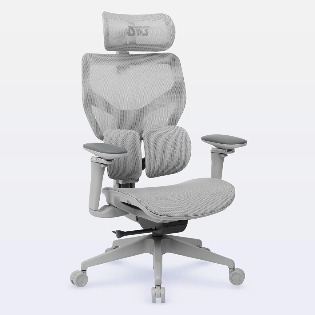 Cadeira Ergonômica DT3 ErgoStance Grey Mesh Braços 5D Apoio Lombar Ajustável 14898-0