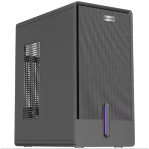 Gabinete Office Keytime Trace Micro Tower Micro-ATX e Mini-ITX Preto KYT00052