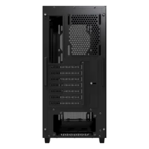 Gabinete Gamer Ocypus Gamma C60 Mid Tower Vidro Temperado Preto Sem Fans GAMMA-C60-BKG000XX-GL
