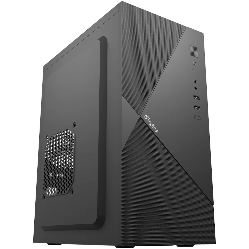 Gabinete Office Keytime Edge Micro Tower Micro-ATX e Mini-ITX Preto Sem Fonte KYT00045