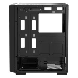 Gabinete Gamer Ocypus Gamma C60 Mid Tower Vidro Temperado Preto Sem Fans GAMMA-C60-BKG000XX-GL