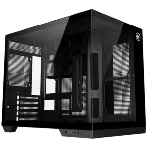 Gabinete Gamer Kalkan Saga Micro Tower Micro-ATX Vidro Temperado Preto Sem Fonte e Sem Fans KLK00043