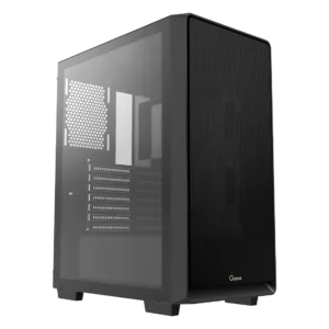 Gabinete Gamer Ocypus Gamma C60 Mid Tower Vidro Temperado Preto Sem Fans GAMMA-C60-BKG000XX-GL