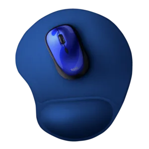 Mousepad Trust Big Foot com Apoio de Pulso (236x205mm) Ergonômico Antiderrapante Azul 24744