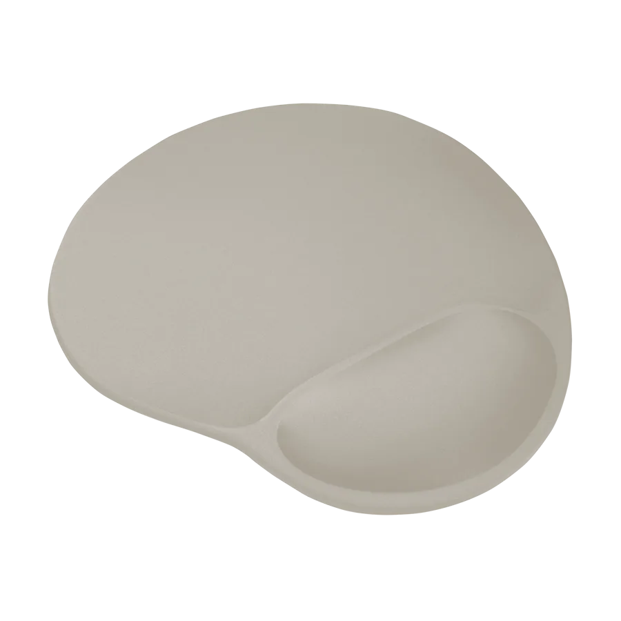 Mousepad Trust Big Foot com Apoio de Pulso (236x205mm) Ergonômico Antiderrapante Bege 26012