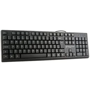 Teclado Keytime TypeFlow Membrana Full Size ABNT2 USB Preto KYT00009