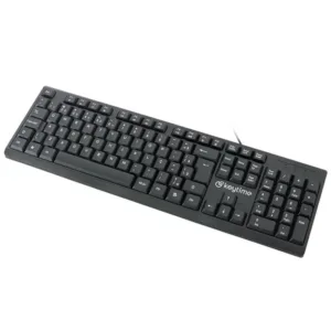 Teclado Keytime TypeFlow Membrana Full Size ABNT2 USB Preto KYT00009