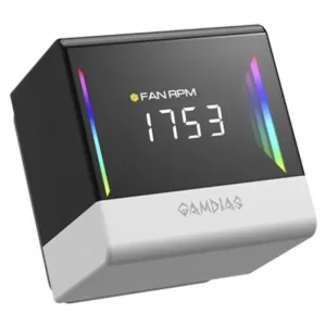 Water Cooler Gamdias Chione E4-360 V2 ARGB Display LCD 360mm Intel/AMD Branco CHIONE-E4-360-V2-WH