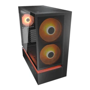 Gabinete Gamer Cougar CFV235 Mesh Mid Tower Vidro Temperado Preto com 3 Fans RGB 382DA40.0005