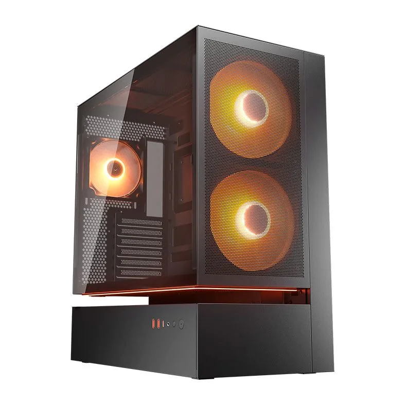 Gabinete Gamer Cougar CFV235 Mesh Mid Tower Vidro Temperado Preto com 3 Fans RGB 382DA40.0005