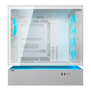 Gabinete Gamer Cougar CFV235 Mesh Mid Tower Vidro Temperado Branco com 3 Fans RGB 382DA40.0006