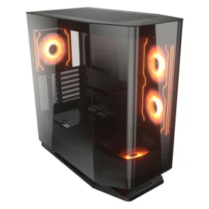 Gabinete Gamer Cougar FV270 Mid Tower Vidro Temperado Preto com 4 Fans RGB 3858M60.0005