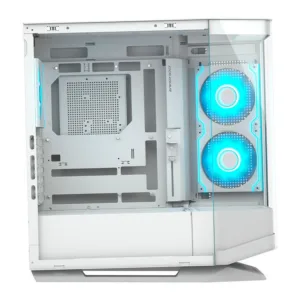 Gabinete Gamer Cougar FV270 Mid Tower Vidro Temperado Branco com 4 Fans RGB 3858M60.0006