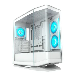 Gabinete Gamer Cougar FV270 Mid Tower Vidro Temperado Branco com 4 Fans RGB 3858M60.0006